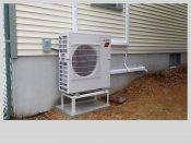 Mitsubishi Outdoor Condenser on Stand