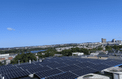 An ACE Solar installation with a view in Somerville, MA.