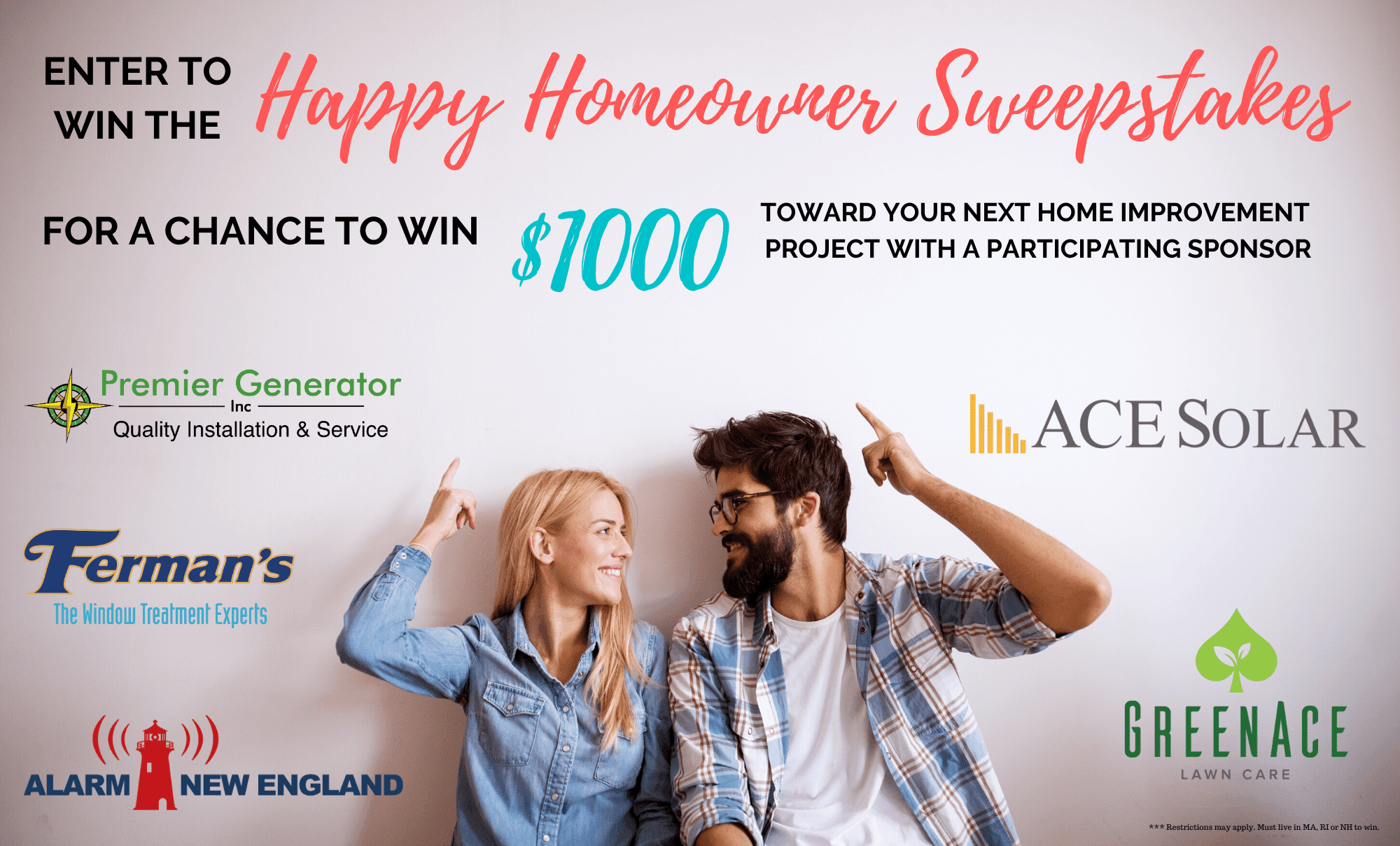 Win $1000 in the May/June 2020 - Happy Homeowner Sweepstakes