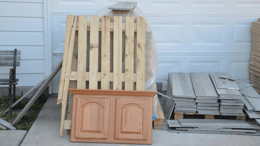 Leftover renovation materials