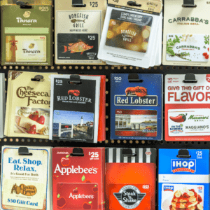 Declutter gift cards